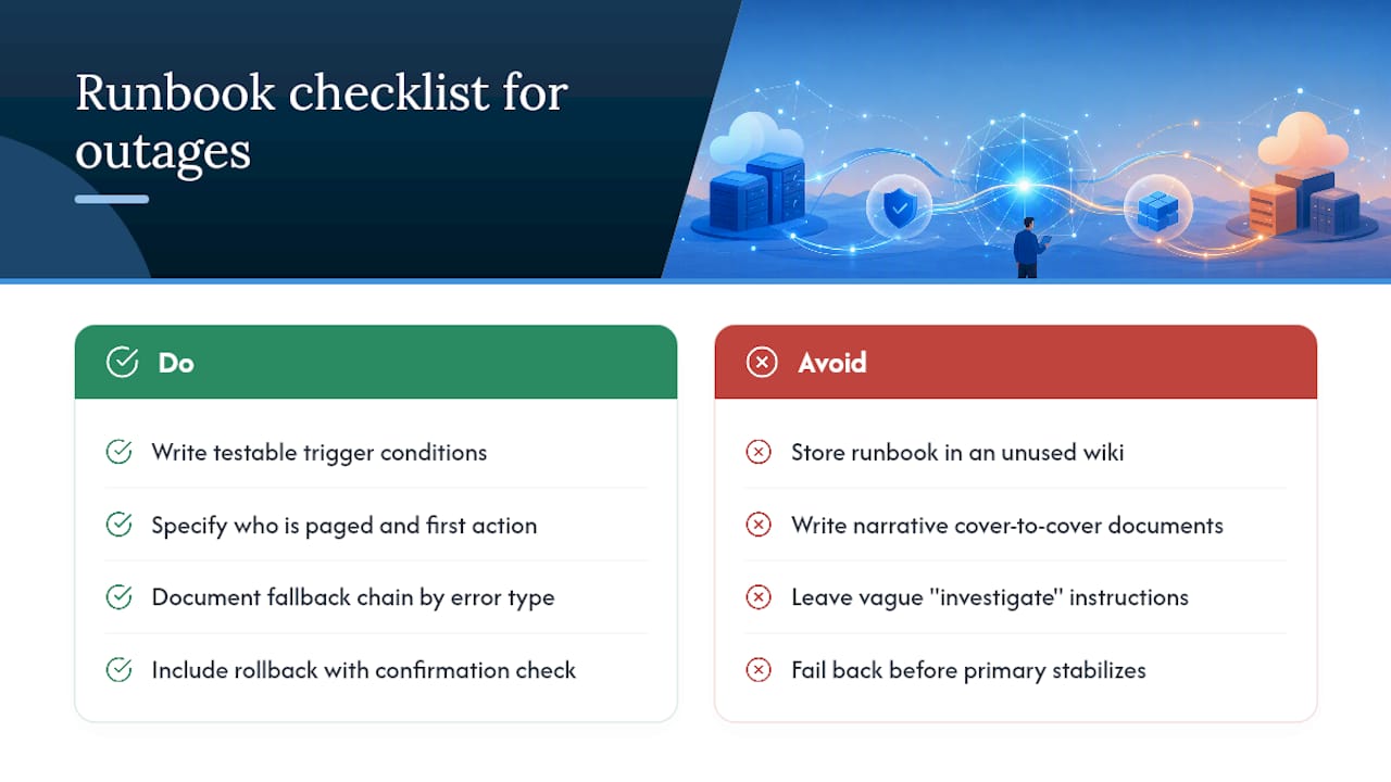 Writing Runbooks That Actually Get Used During an Outage — overview diagram