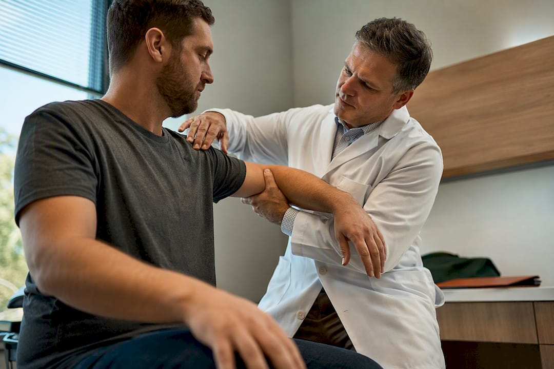 Physician conducting an independent medical examination