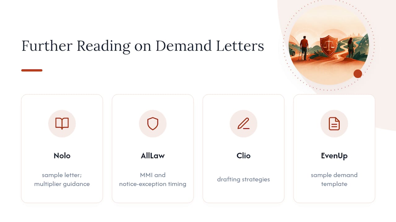 Where to Read More on Demand Letters — overview diagram