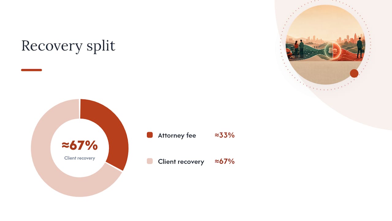 How a Rideshare Attorney Builds and Pays for Your Case — overview diagram