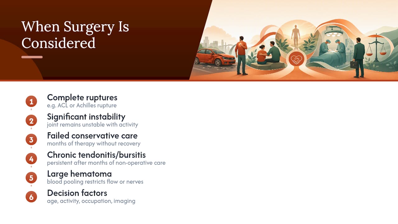 When Surgery Becomes Necessary — overview diagram
