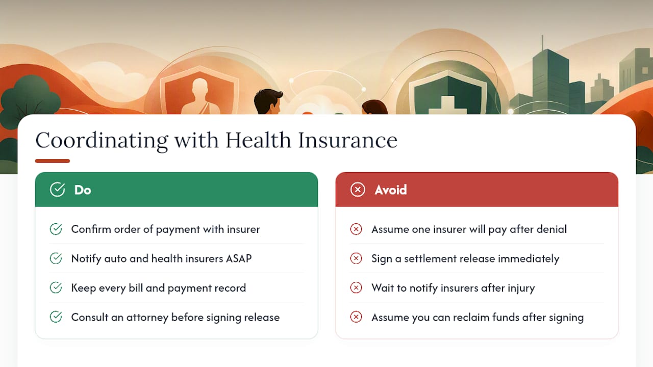 Who Pays First: Coordinating With Health Insurance — overview diagram