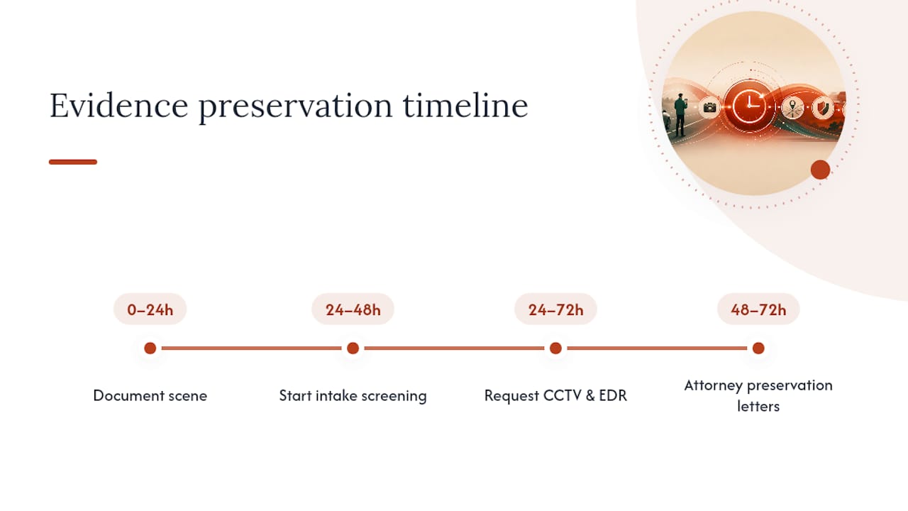 48 to 72 hour evidence preservation timeline