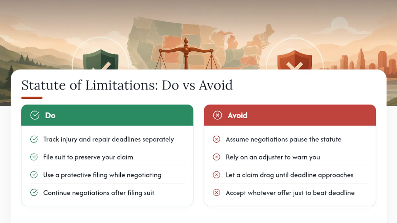 How the Statute of Limitations Affects Your Insurance Claim — overview diagram