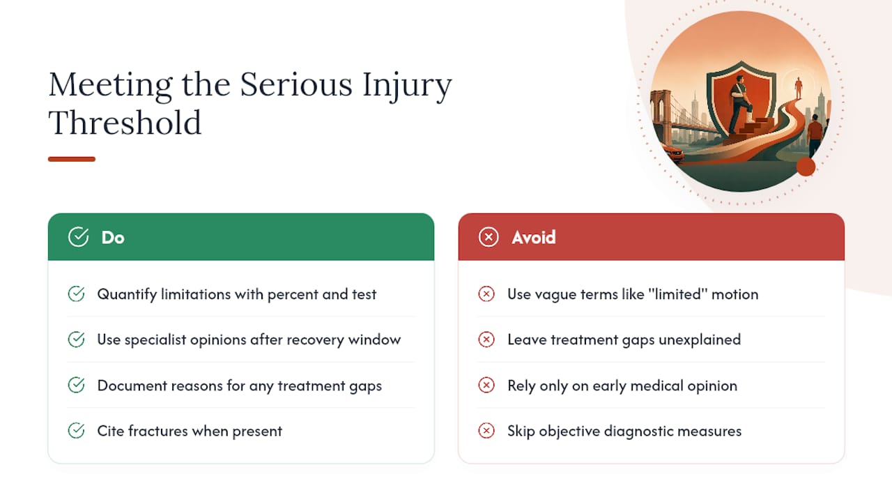 What Do Court Decisions Actually Show About Meeting the Threshold? — overview diagram