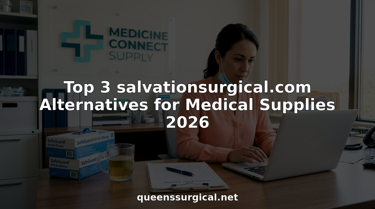 Procurement manager reviews medical supply orders