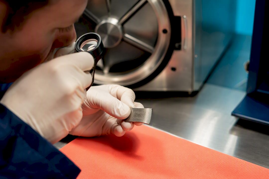 Inspecting a permanent medical device mark