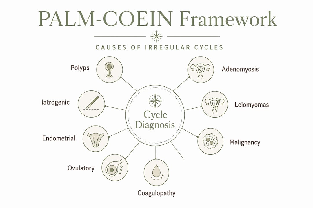 PALM-COEIN diagnosis hierarchy for cycle irregularity