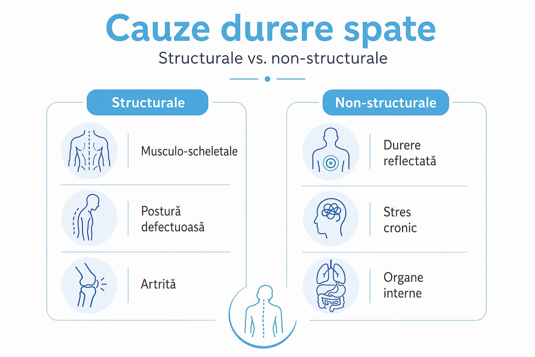 Infografic: principalele cauze ale durerii de spate difuze
