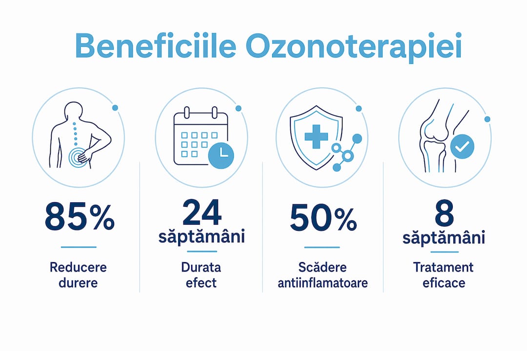 Descoperă într-un infografic avantajele confirmate ale terapiei cu ozon pentru sănătatea ta.