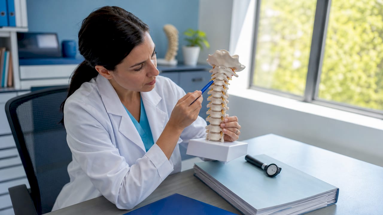 Neurologul explică structura și funcțiile coloanei cervicale