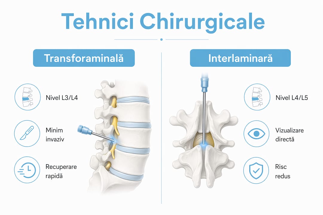 Infografic: comparație între principalele metode chirurgicale endoscopice