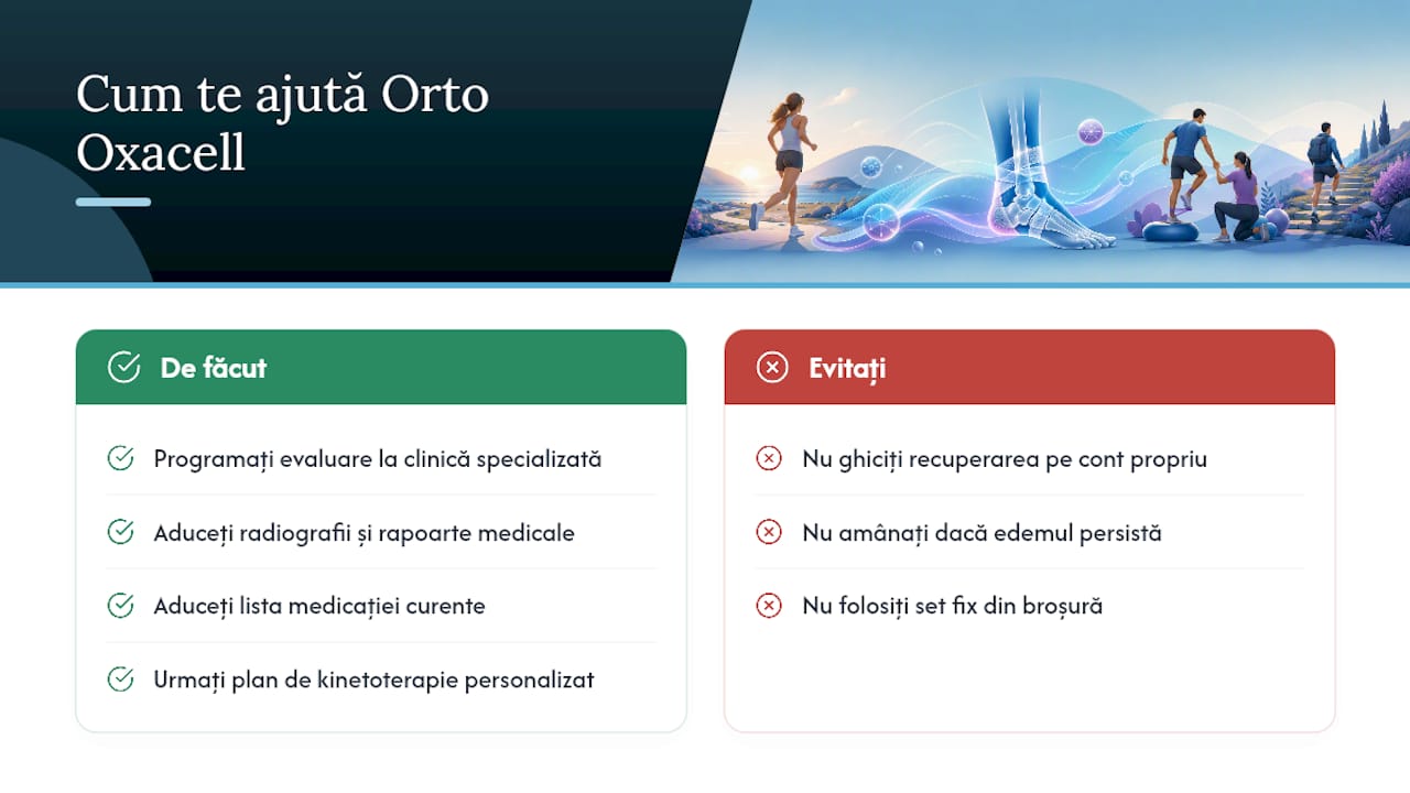 Cum te ajută Orto Oxacell să recuperezi corect — overview diagram