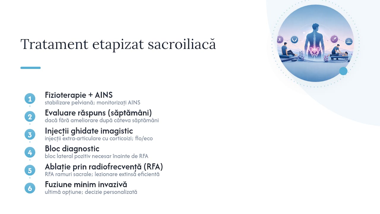 Pașii în creșterea intensității tratamentului pentru articulația sacroiliacă