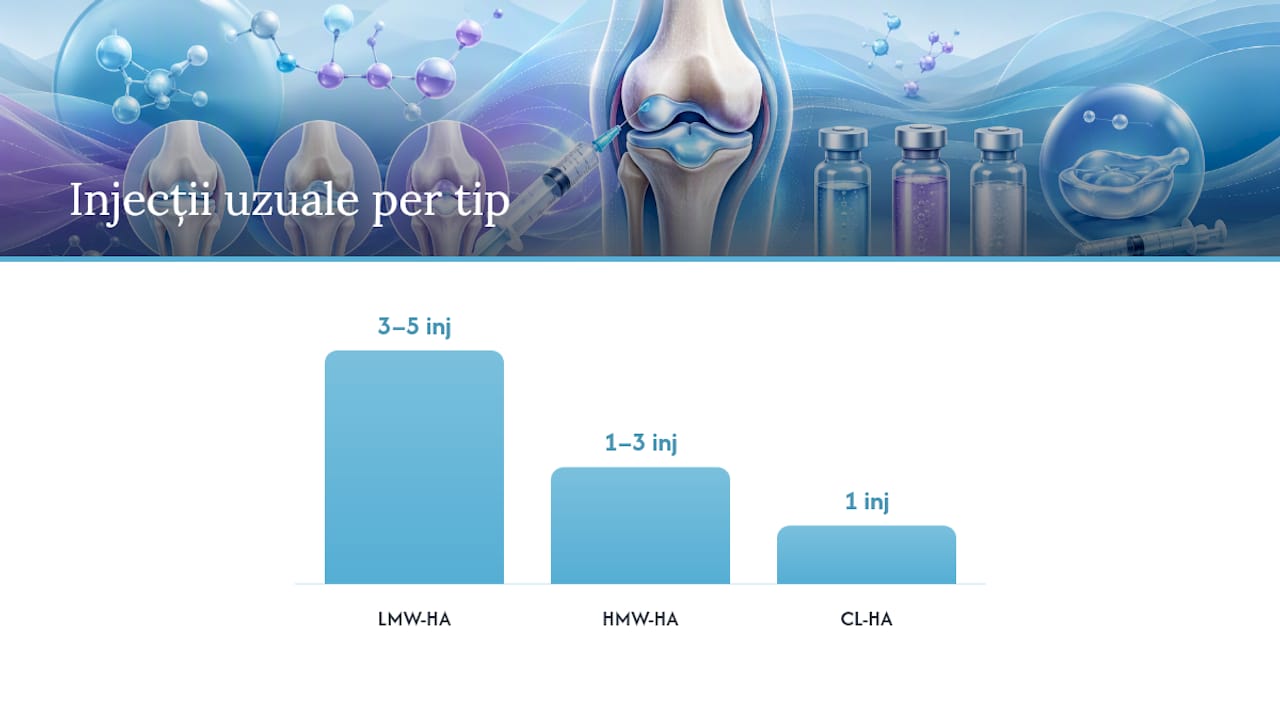 Compararea diferitelor tipuri de acid hialuronic