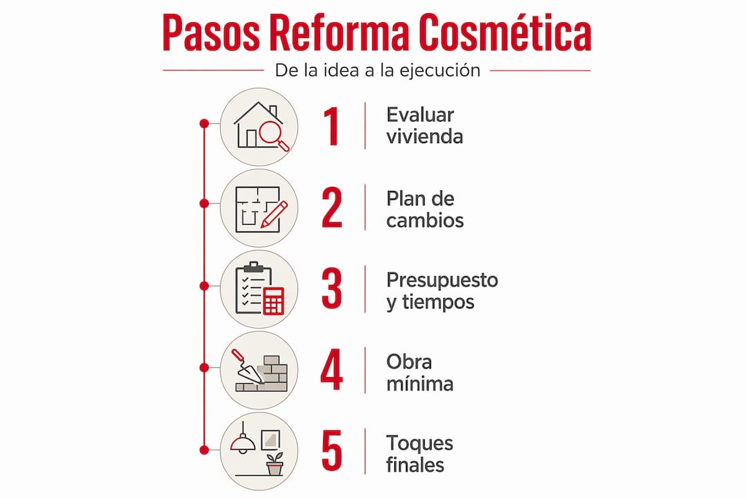 Pasos clave para llevar a cabo una reforma estética en tu vivienda