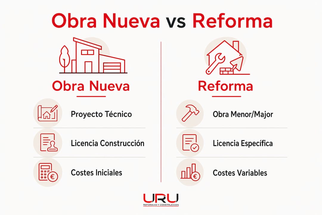 Infografía: ¿Comprar una vivienda nueva o reformar una existente? Comparativa de ventajas y desventajas