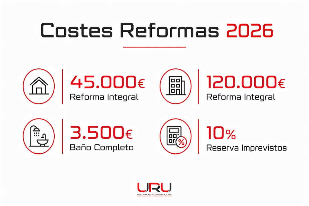 Guía visual sobre los costes y los elementos clave en una reforma