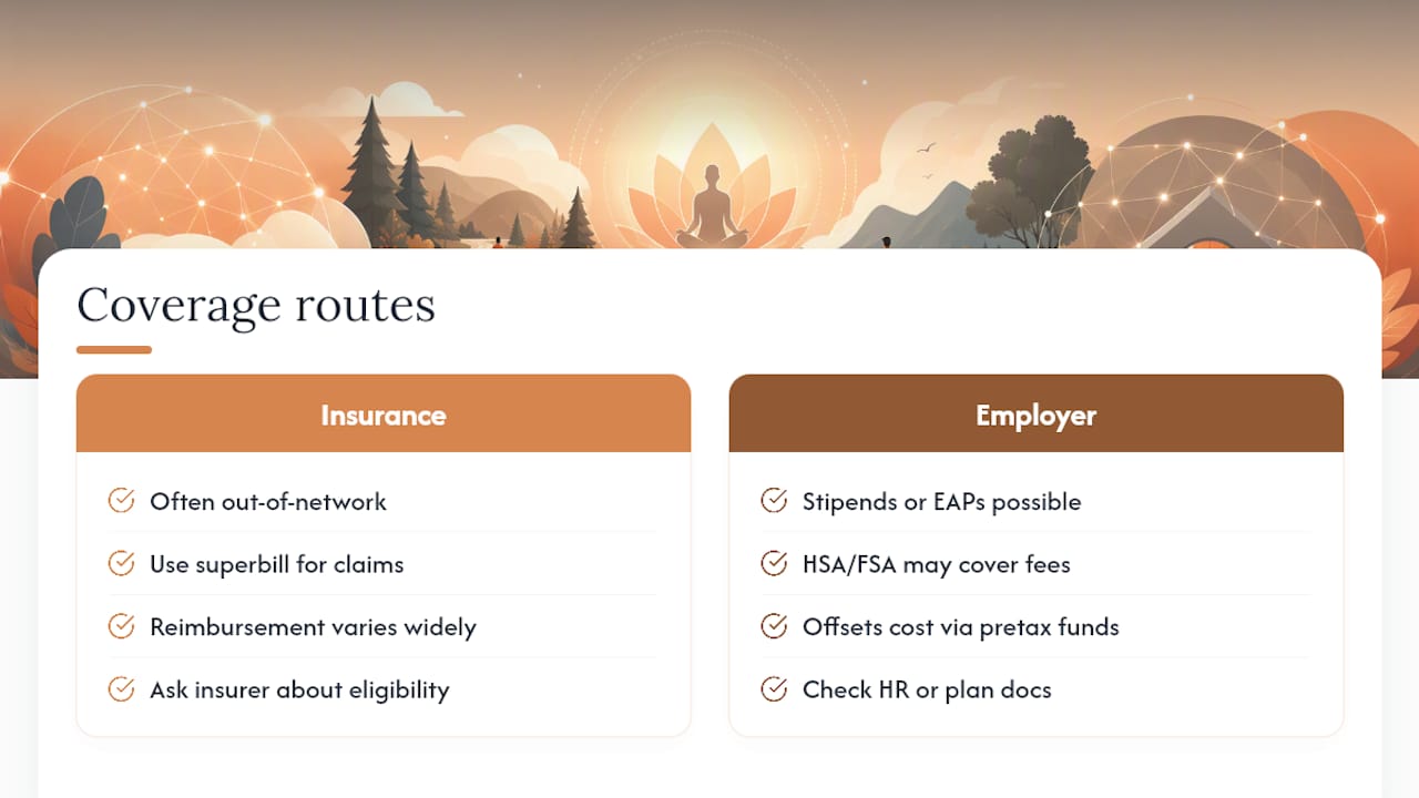 Does Insurance or an Employer Benefit Cover This? — overview diagram