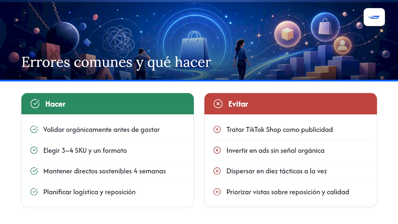 Lo que la mayoría de marcas hace mal en TikTok Shop — overview diagram