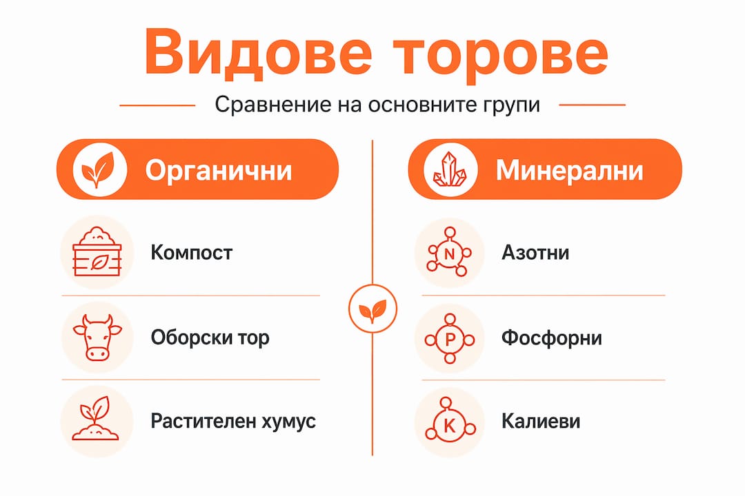 Инфографика: Кое е по-добро за вашата градина – органичните или минералните торове?