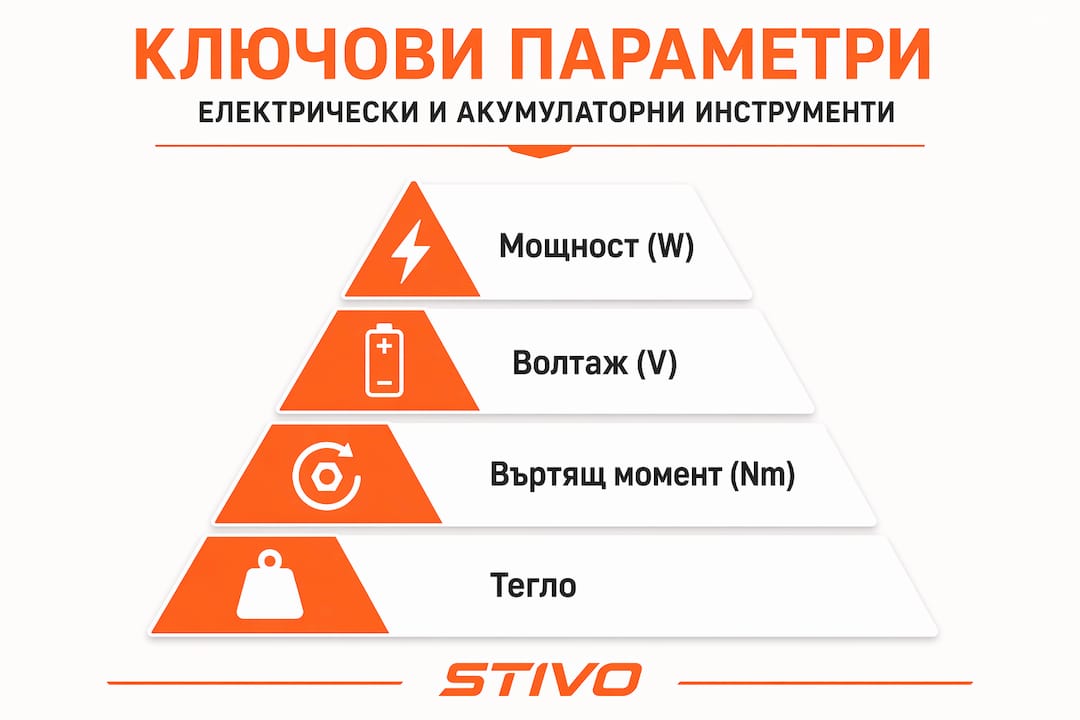 Йерархия на основните характеристики на инструментите