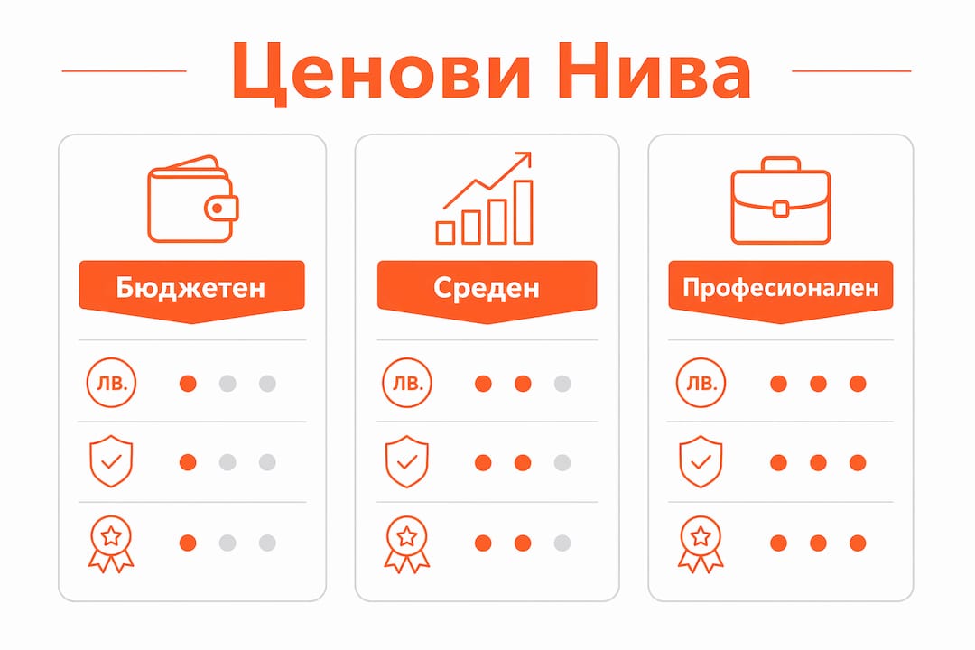 Графика с различните ценови категории на парочистачки