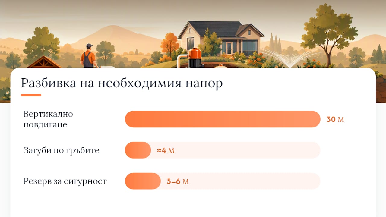 Как да изчислите дебит и напор преди покупка — overview diagram