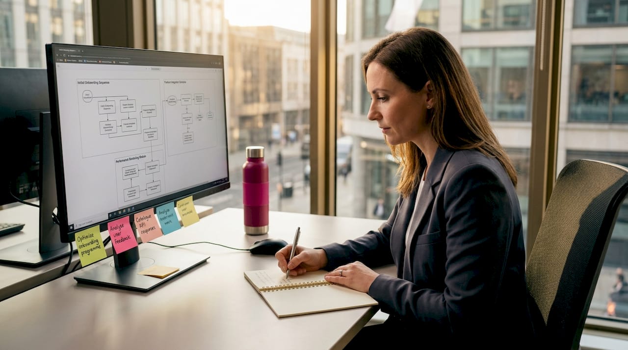 SaaS manager reviewing AI agent workflows