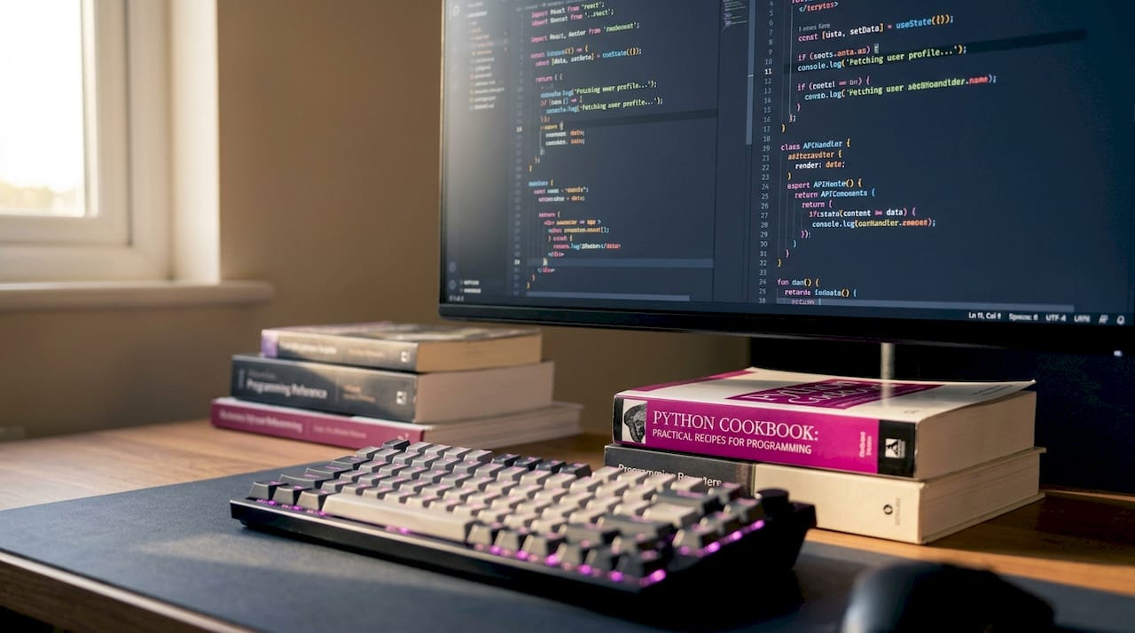 Close-up of tokenized code on computer screen