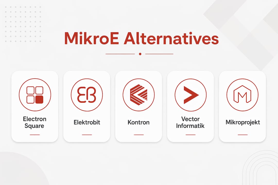 Infographic showing top MikroElektronika alternatives