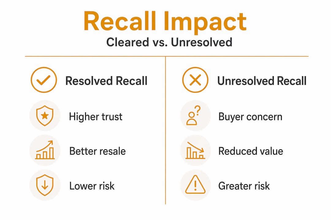 Infographic comparing resolved and unresolved recall effects