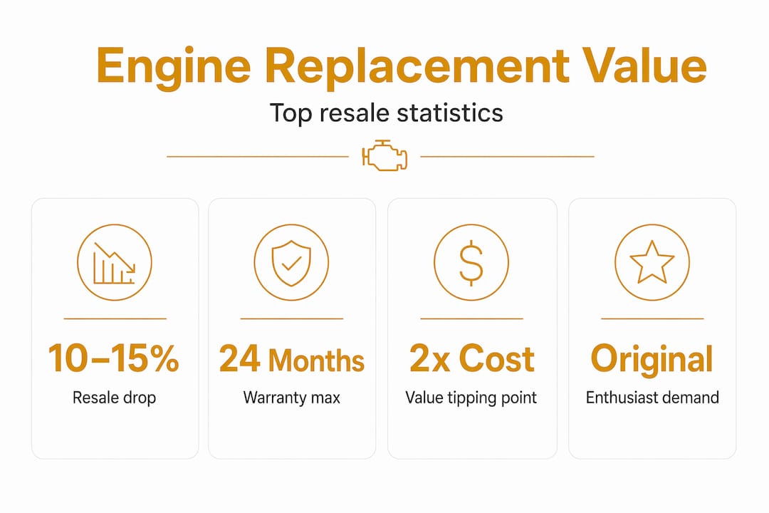 Infographic shows engine replacement value stats