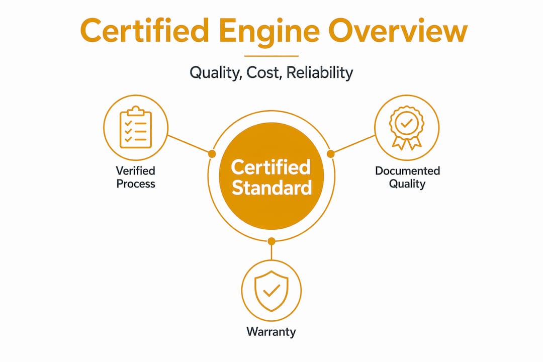 Certified engine infographic with hierarchy features