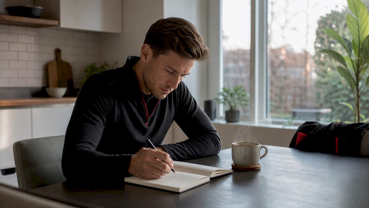 Sporter houdt herstel bij in persoonlijk dagboek