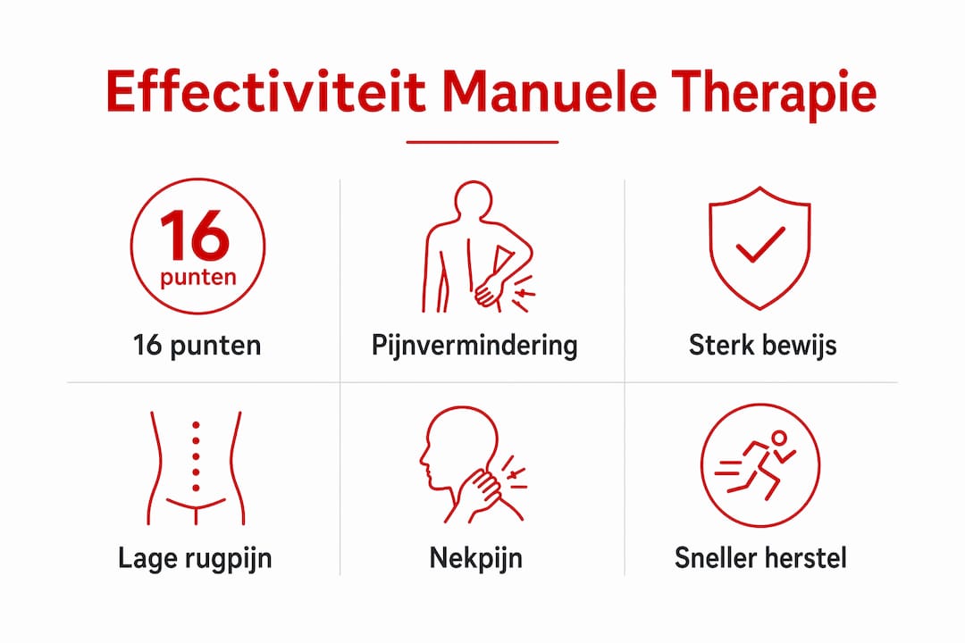 Infographic: hoe effectief is manuele therapie en wat zijn de voordelen?