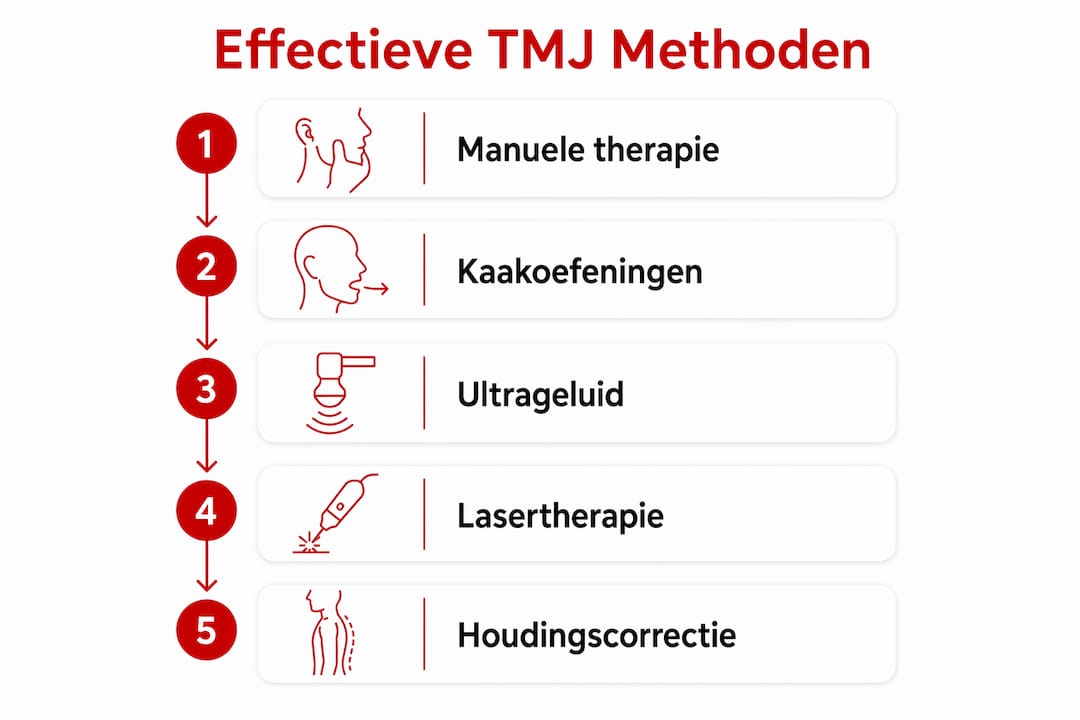 Infographic: effectieve fysiotherapie bij kaakklachten (TMD)