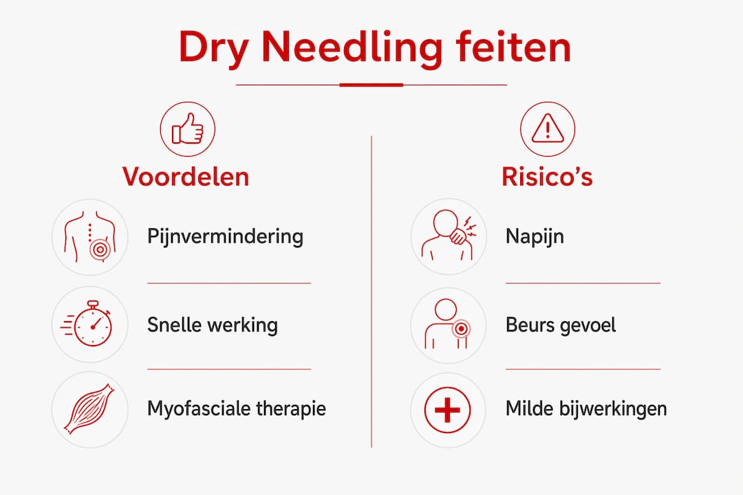 Overzicht: de pluspunten en mogelijke nadelen van dry needling op een rij