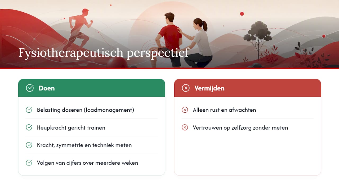 Een fysiotherapeutisch perspectief op de lopersknie — overview diagram