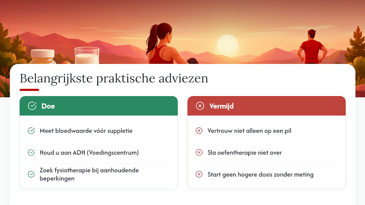 Wat werkelijk telt bij vitamine D en spierpijn — overview diagram