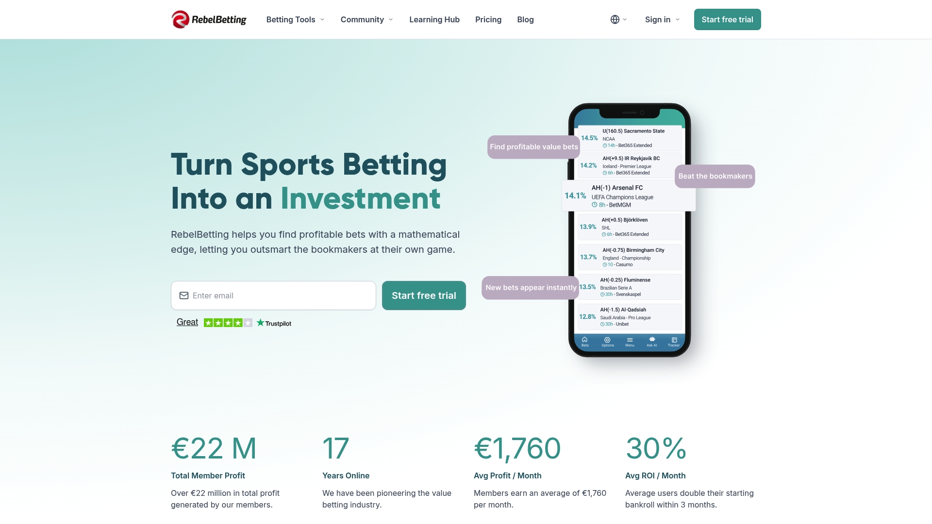 Top 4 Matchedbetbasics.co.uk Alternatives 2026 https://rebelbetting.com