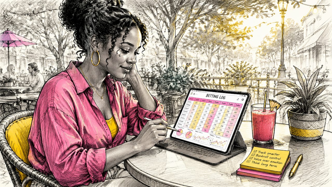 What Is a Betting Log? Explained for Every Bettor Hands scrolling betting log on tablet