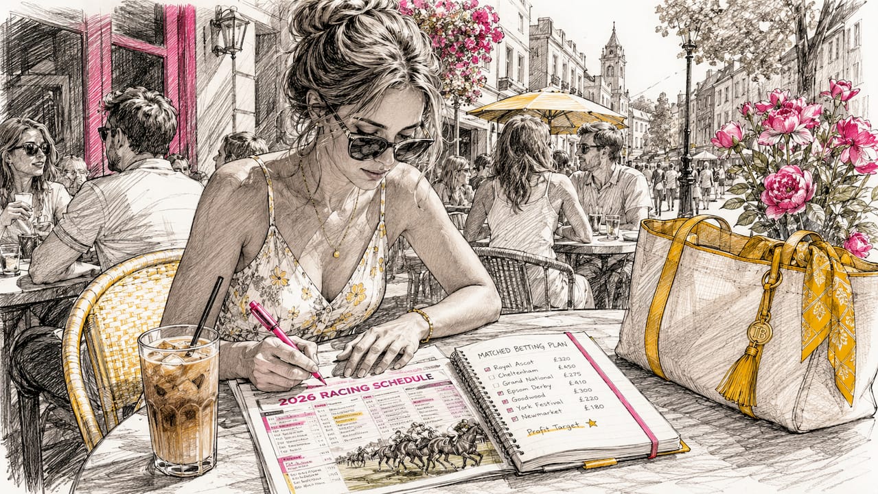 Matched Betting Racing Events List: 2026 Canadian Guide Woman planning horse racing betting schedule