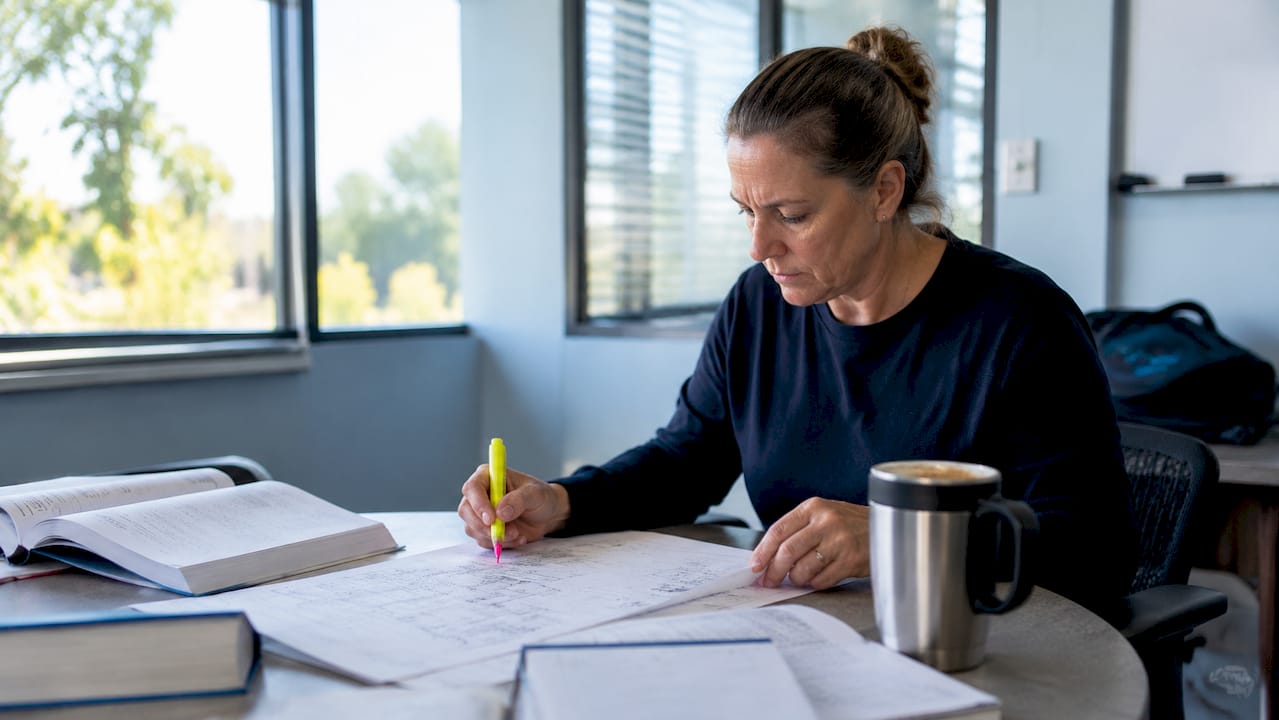 Engineer reviewing BTU in commercial heating system data