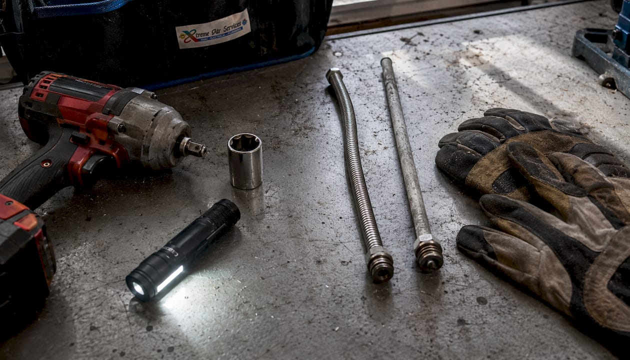 Tools for anode rod inspection and replacement