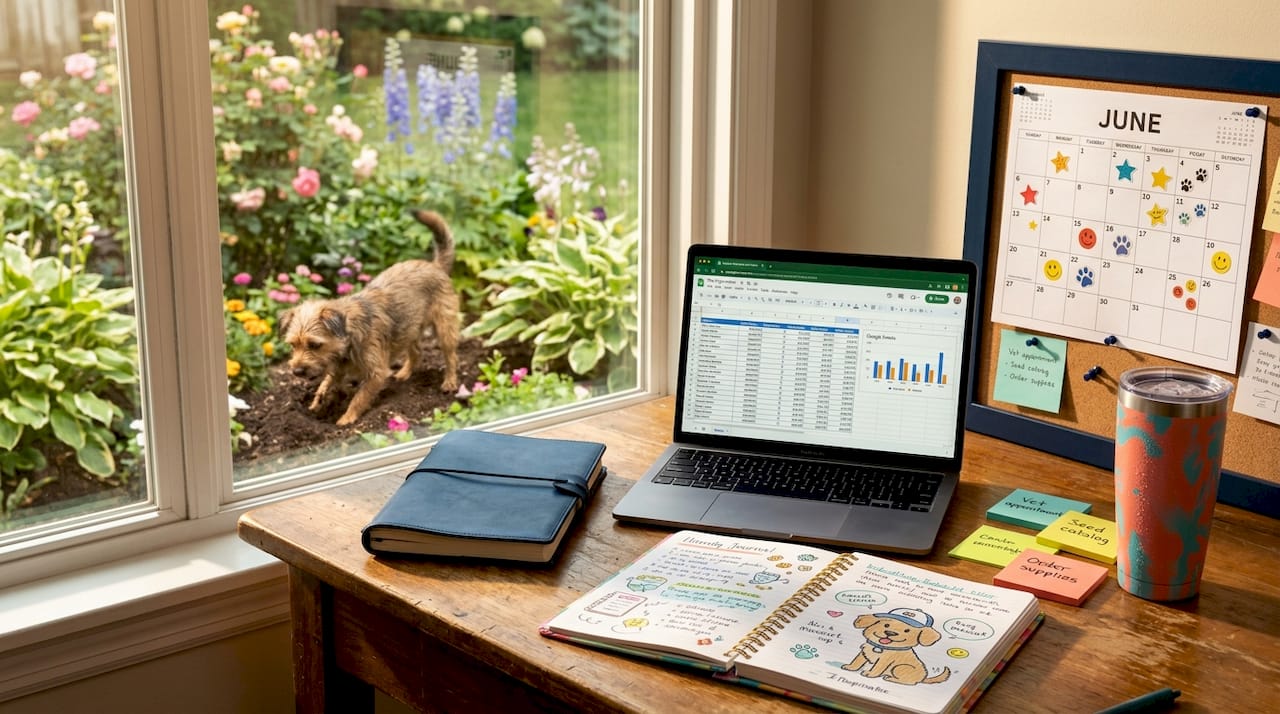 Pet owner tracking service quality at desk