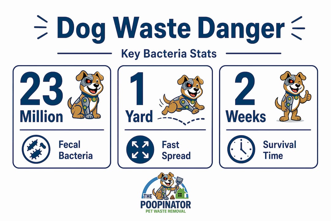 Infographic shows dangerous dog waste bacteria stats