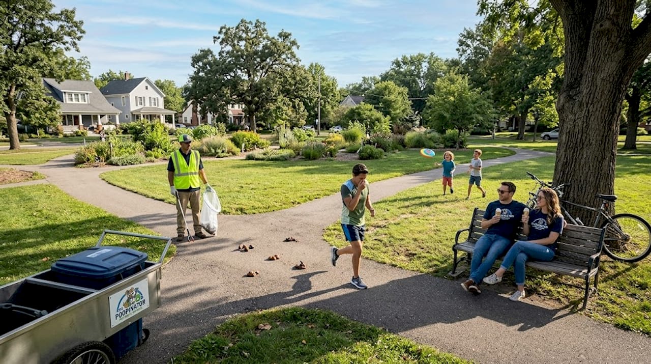 Visible pet waste on park lawns causes complaint
