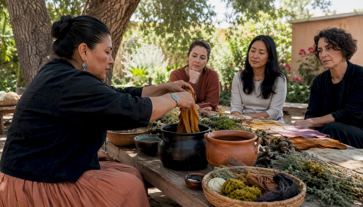 Natural dye workshop with Navajo textile artist