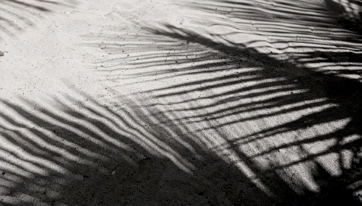 Black and white abstract shadow shape